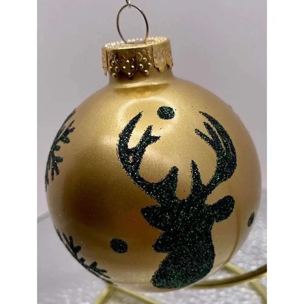 Vintage Christmas Hand Paint Ornaments Lot of 8